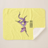 オーキッドマンティス漫画イラストレーション シェルパブランケット (正面(横))