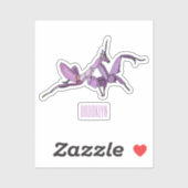 オーキッドマンティス漫画イラストレーション シール (シート)