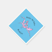 オーキッドマンティス漫画イラストレーション スタンダードカクテルナプキン (角)