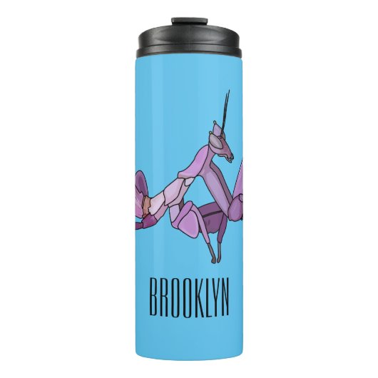 オーキッドマンティス漫画イラストレーション タンブラー (正面)