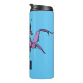 オーキッドマンティス漫画イラストレーション タンブラー (回転右)