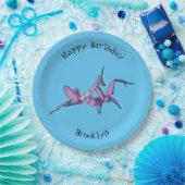 オーキッドマンティス漫画イラストレーション ペーパープレート (パーティー)