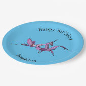 オーキッドマンティス漫画イラストレーション ペーパープレート (アングル)