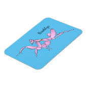 オーキッドマンティス漫画イラストレーション マグネット (左側)