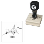 オーキッドマンティス漫画イラストレーション ラバースタンプ (押印)