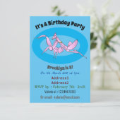 オーキッドマンティス漫画イラストレーション 招待状 (スタンド正面)