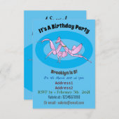 オーキッドマンティス漫画イラストレーション 招待状 (正面/裏面)