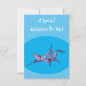 オーキッドマンティス漫画イラストレーション 招待状 (裏面)