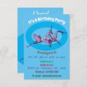 オーキッドマンティス漫画イラストレーション 招待状 (正面/裏面)