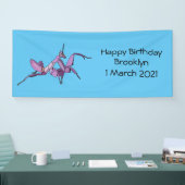 オーキッドマンティス漫画イラストレーション 横断幕 (トレードショー)