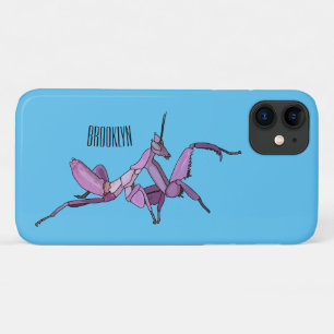 オーキッドマンティス漫画イラストレーション iPhone 11 ケース
