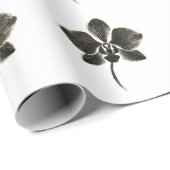 オーキッドラインスケッチ-フローラ包装紙 ラッピングペーパー (ロールコーナー)