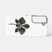 オーキッドラインスケッチ – ボタニカルフォンケース SAMSUNG GALAXYケース (裏面横)