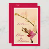 オーキッドラブアムール招待状 招待状 (正面/裏面)