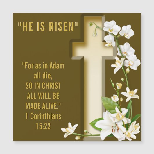 オーキッドリリークロスパーソナライズされた聖なる書物、 経典聖句 (正面)