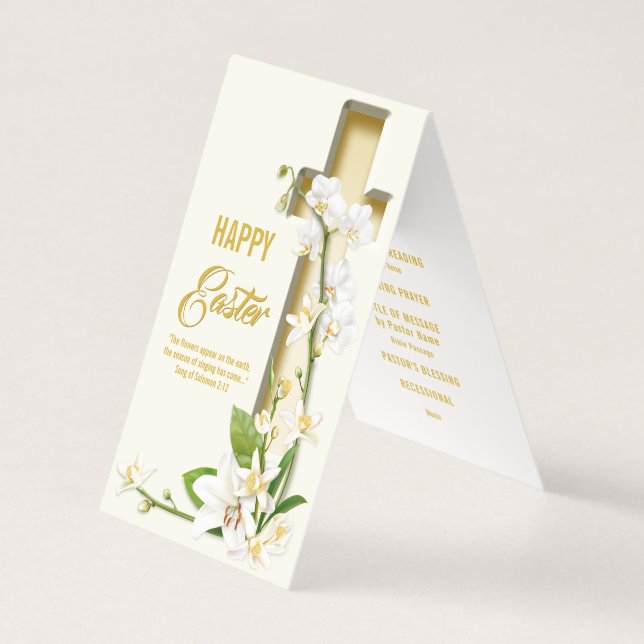 オーキッドリリークロス春イースターサービスの順序 (正面)