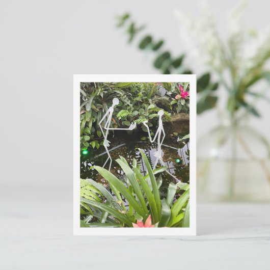 オーキッドルームスティックフィギュア2 | Phipps Conservatory ポストカード (スタンド正面)