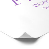 オーキッドレターAオーロラ名前をカスタムするの意味 ポスター (角)