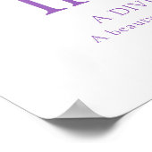 オーキッドレターIインディアナ名前をカスタムする意味 ポスター (角)