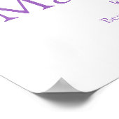 オーキッドレターMマッケンジー名前をカスタムする意味 ポスター (角)