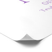 オーキッドレターNナディア名前をカスタムする意味 ポスター (角)