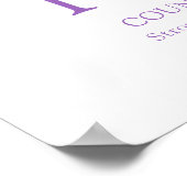 オーキッドレターPペイトリン名前をカスタムするの意味 ポスター (角)