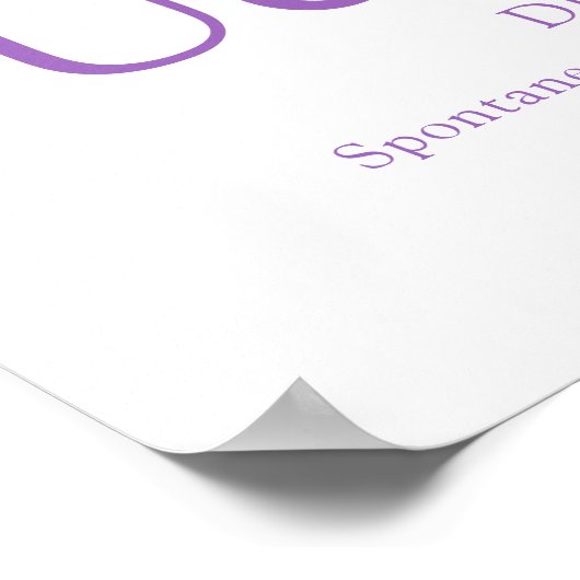 オーキッドレターUウチュエンナ名前をカスタムするの意味 ポスター (角)