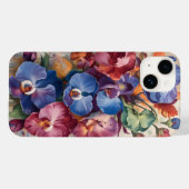 オーキッド交響曲鮮やか – 豊かな色のフローラアート Case-Mate iPhoneケース (裏面 (横))