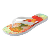 オーキッド付き女性のためのビーチサンダル ビーチサンダル (アングル)