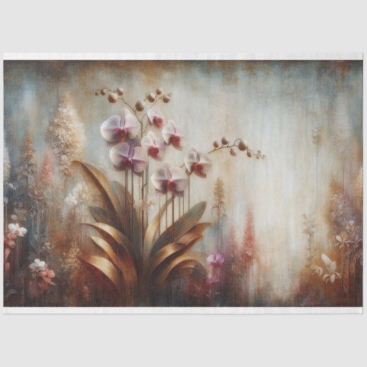 オーキッド動植物のデコページ 薄葉紙 (正面)