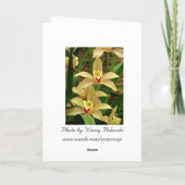 オーキッド挨拶 カード (裏面)