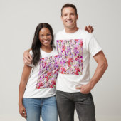 オーキッド桜水彩背景 Tシャツ (ユニセックス)