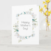 オーキッド母の日のグリーティングカード カード (黄色い花)