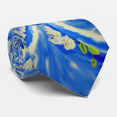 オーキッド水の色絵画のClouds Mandala ネクタイ (ロール)