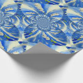 オーキッド水の色絵画のClouds Mandala ラッピングペーパー (角)