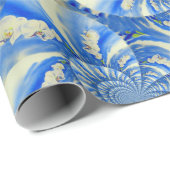 オーキッド水の色絵画のClouds Mandala ラッピングペーパー (ロールコーナー)