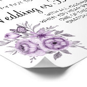 オーキッド洗濯ばさみ ブライダルシャワーゲーム看板 ポスター (角)