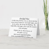 オーキッド火災 カード (裏面)