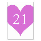 オーキッド番号付きハート テーブルナンバー (裏面)