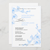 オーキッド結婚式招待状 招待状 (正面/裏面)