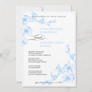 オーキッド結婚式招待状 招待状