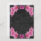 オーキッド結婚式招待状 招待状 (裏面)