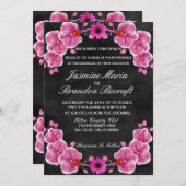 オーキッド結婚式招待状 招待状 (正面/裏面)