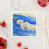 オーキッド絵画水の色's，風，雲 スタンダードカクテルナプキン (インサイチュ)