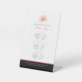 オーキッド美しい製品価格リストピンクブラック 台座サイン