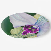 オーキッド美しい ペーパープレート (アングル)