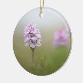 オーキッド自然写真 セラミックオーナメント (左)