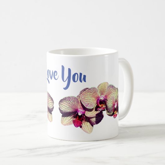 オーキッド花が大好き コーヒーマグカップ (正面右)