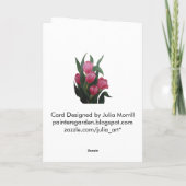 オーキッド誕生日カード カード (裏面)