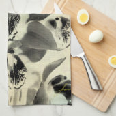 オーキッド赤面パネルIV キッチンタオル (四つ折り)